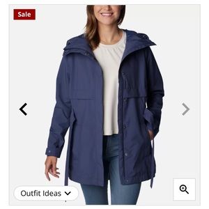 Columbia Omni Shield Hooded Lightweight Trench Coat